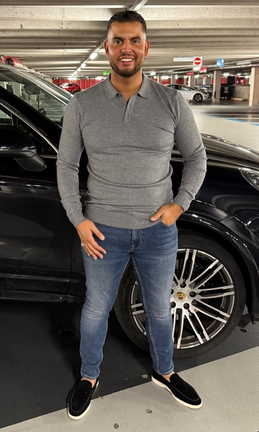 GREY - 'The Cashfeel Polo ' -