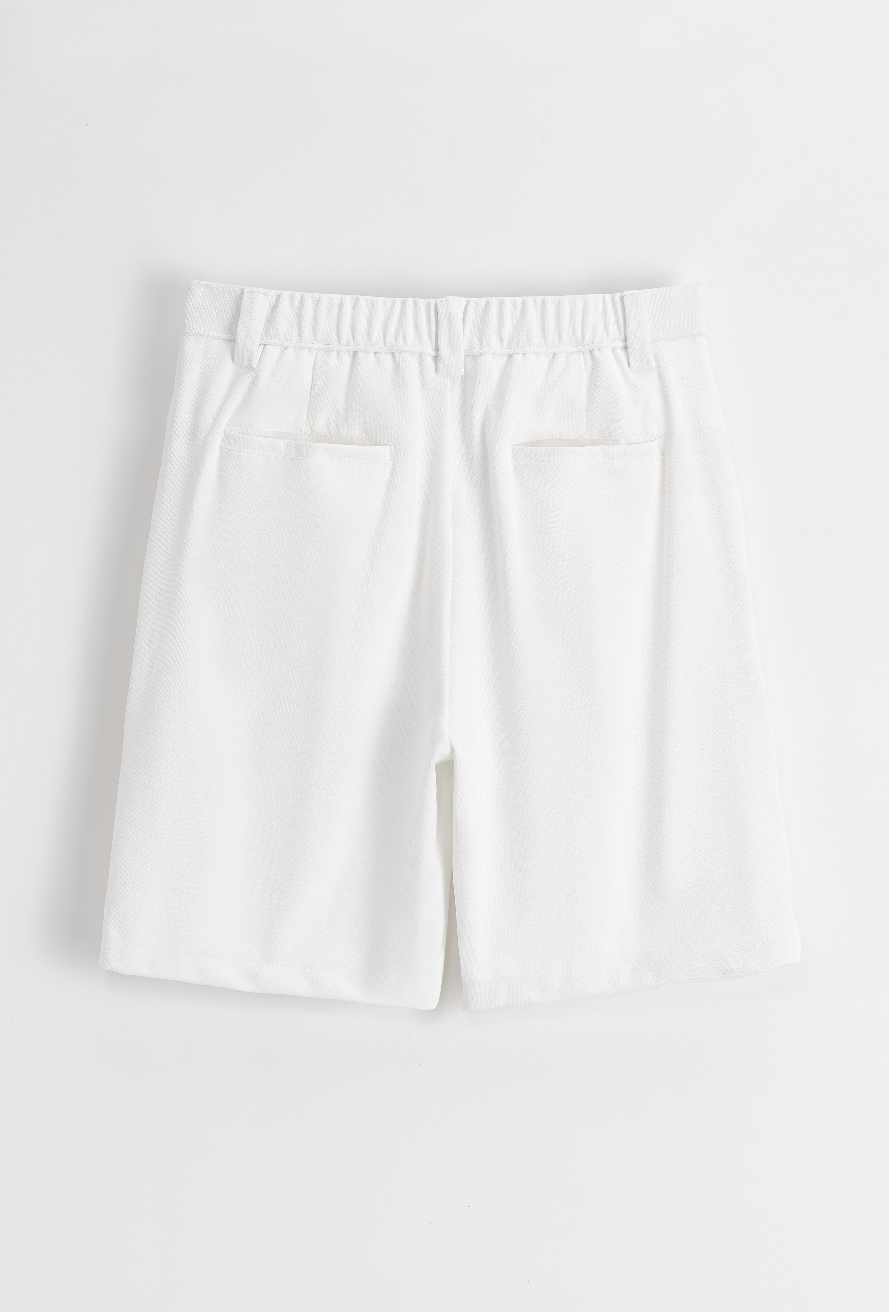 WHITE - PERFECT FIT CHINO SHORT