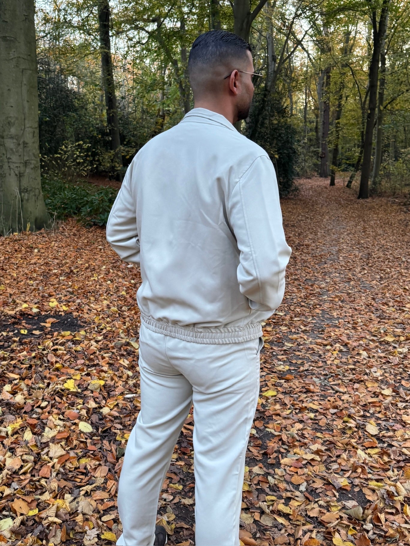 BEIGE CHIQUE - 'The Prestige Tracksuit ' - SLIM FIT LONG LUXE SET
