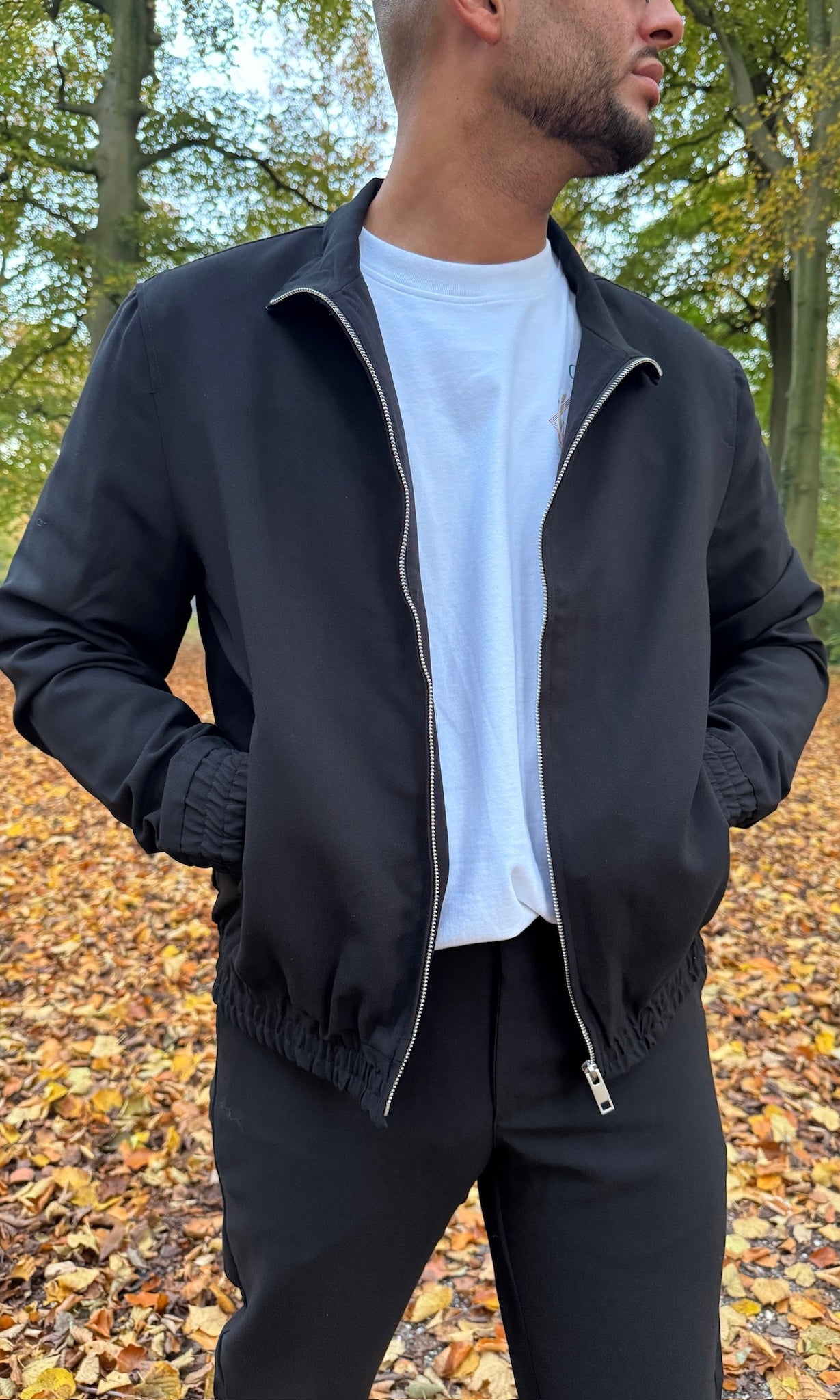 MIDNIGHT BLACK - 'The Prestige Tracksuit ' - SLIM FIT LONG LUXE SET