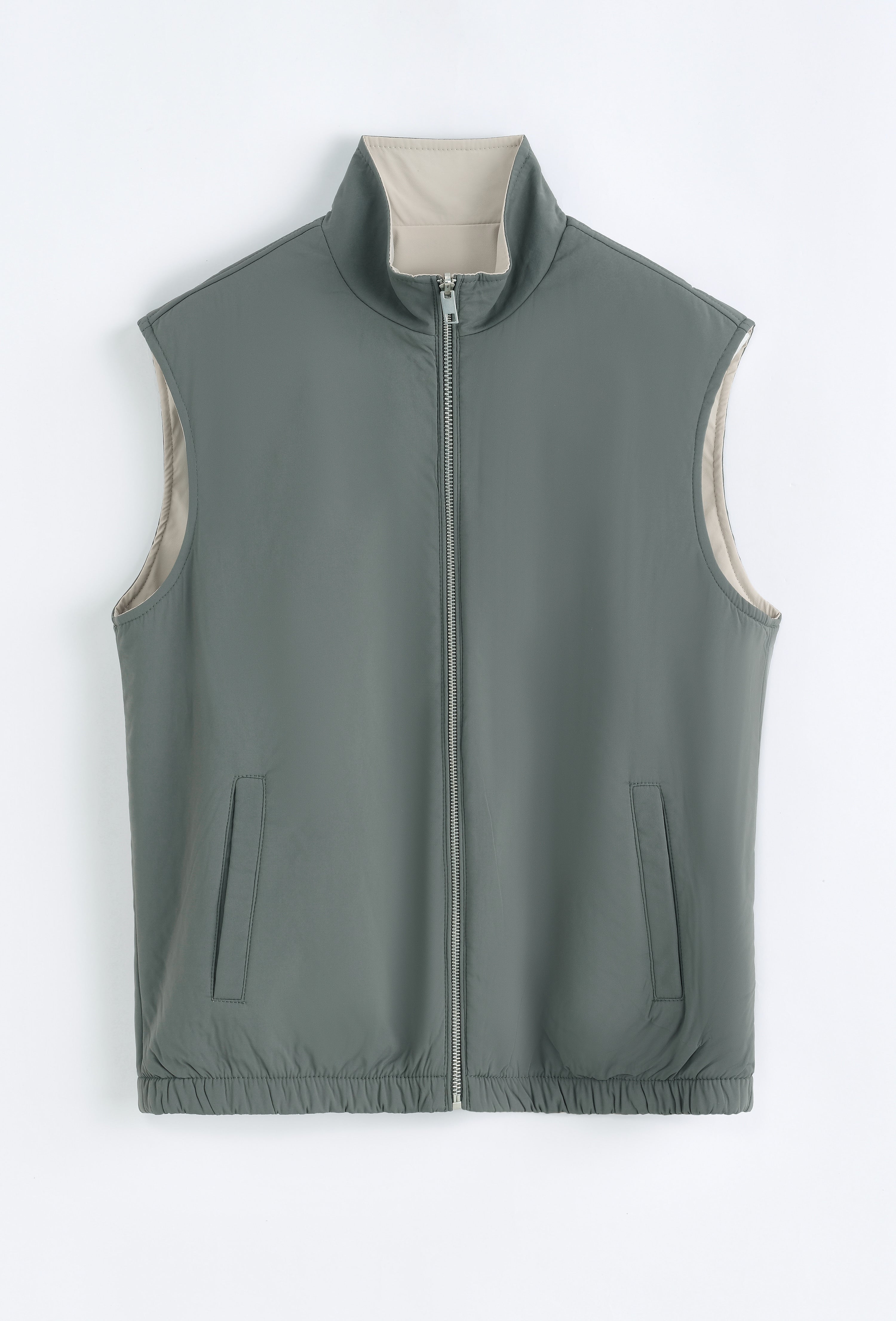 GREEN - ‘THE REVERSIBLE BODYWARMER’