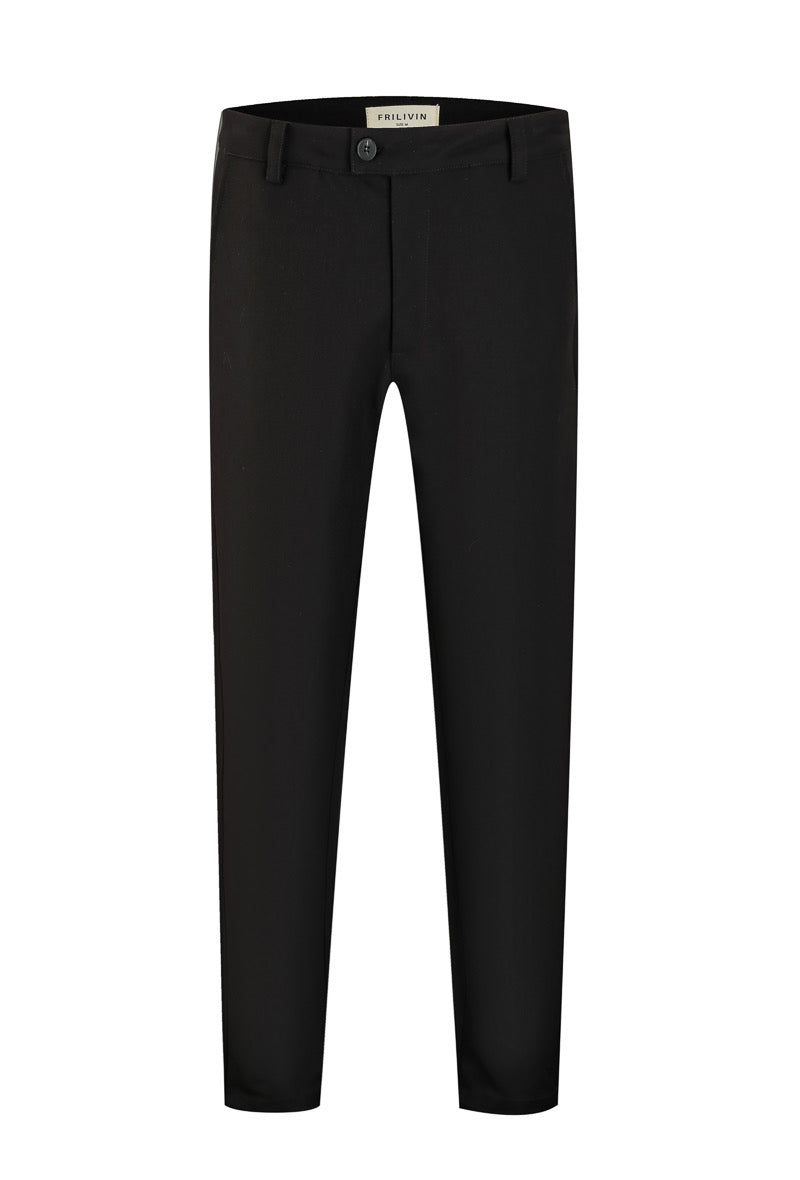 BLACK - PERFECT FIT CHINO PANTS